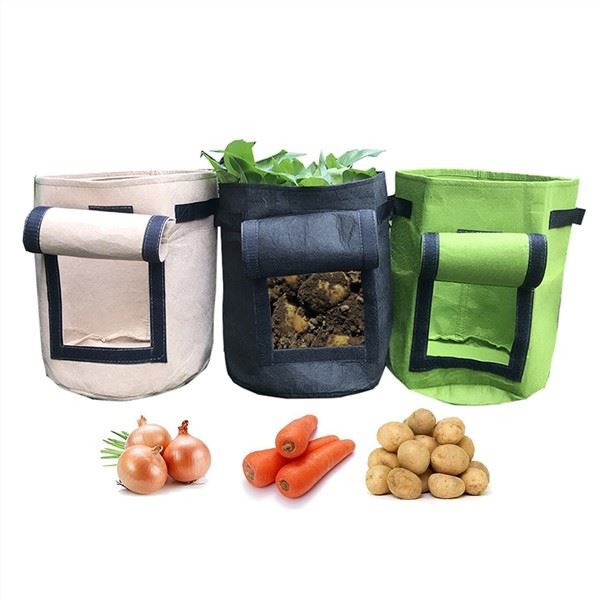 Perunanviljelykassit Kasvulaukku kahvoilla