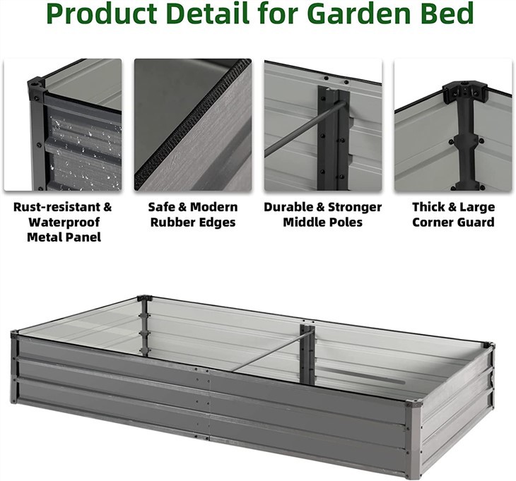 Raised Garden Bed With Mini Greenhouse Cover